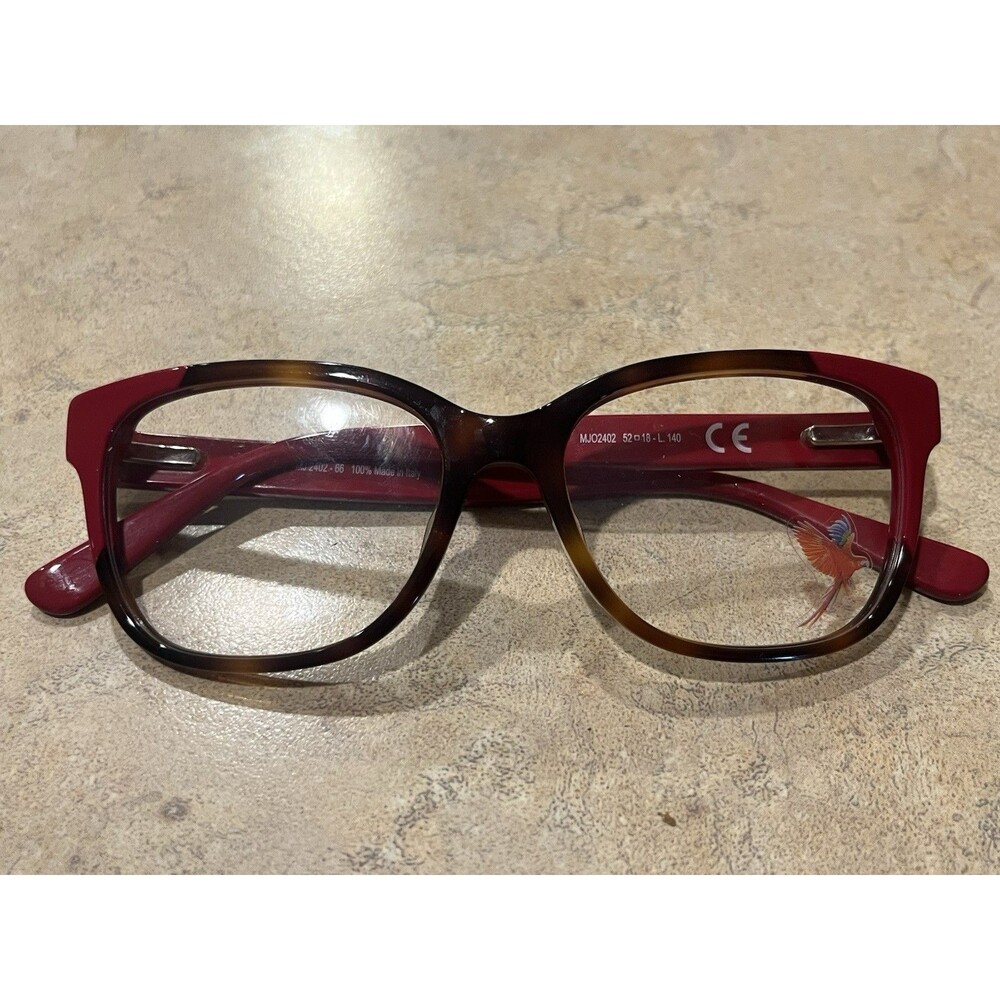 NEW Maui Jim MJO2402-66 Tortoise‎ Red EYEGLASSES FRAME 52-18-140 Italy